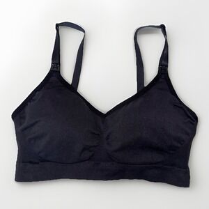 Bravado Basics Nursing Bra Black Wireless Clip Down M Medium Adjustable Straps